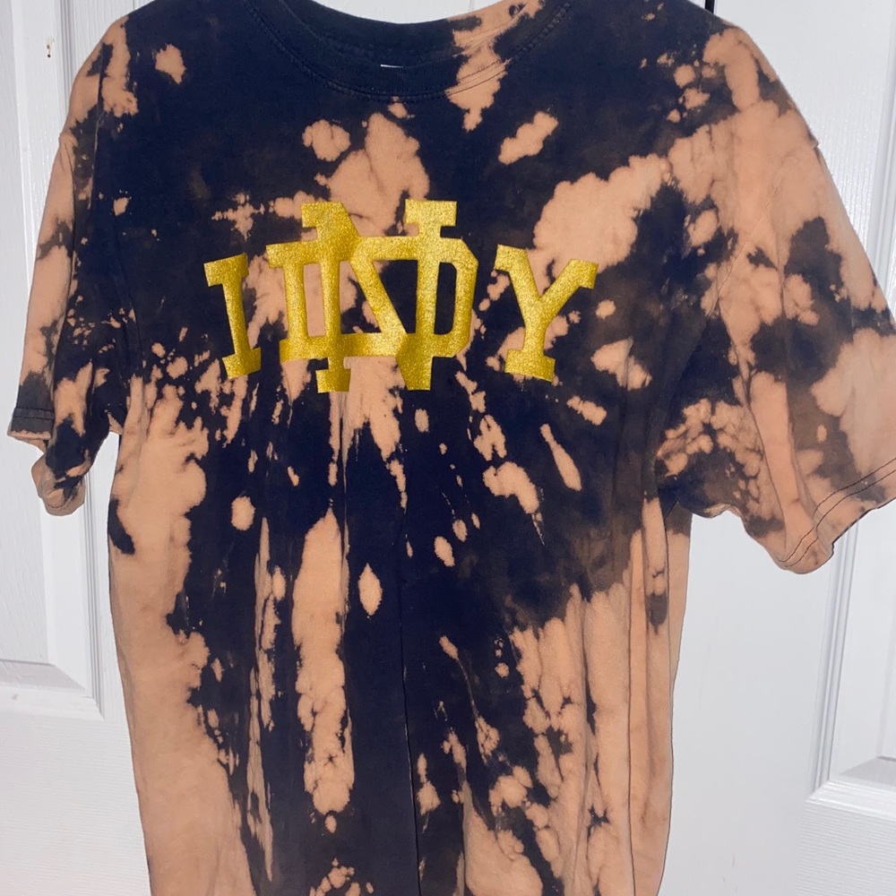 University of Notre Dame acid wash tshirt